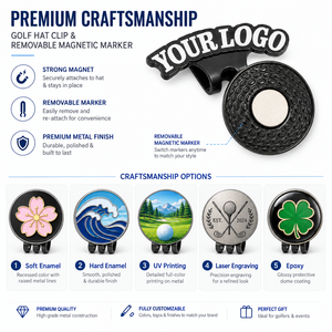 Juego de Marcadores de Pelotas de Golf Personalizados de Alta Gama con Logotipo OEM ODM, Clip para Gorra con Diseño de Pingüino, para Regalos Promocionales de Clubes y Empresas - Product Image 3