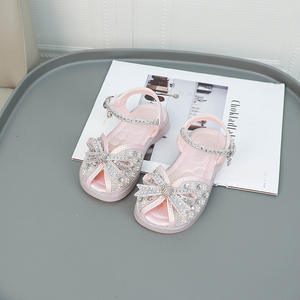 Сандалии для девочек, летние 2024, новая летняя детская обувь для девочек, обувь для маленьких девочек со стеклом - Product Image 6
