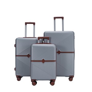 High Quality Accept Customized Hot Sell ABS Luggage Hard Shell and Double Wheel Luggage <b>Suitcase</b> Sets - Product Image 1