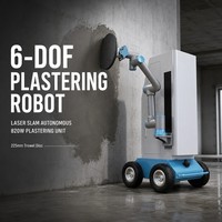 Robot de plâtrage automatique à 6 axes en acier inoxydable avec moteur et boîte de vitesses 110V-230V pour la construction