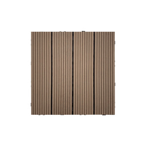 Plancher de terrasse moderne en PVC WPC <span class=keywords><strong>30</strong></span> <span class=keywords><strong>cm</strong></span>, couleur bois, pour jardin, extérieur, imperméable, balcon, plancher de terrasse, usage domestique - Product Image 1