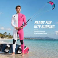 Combinaison de surf pour homme 3/2 mm avec fermeture éclair sur le devant, une pièce, flexible
