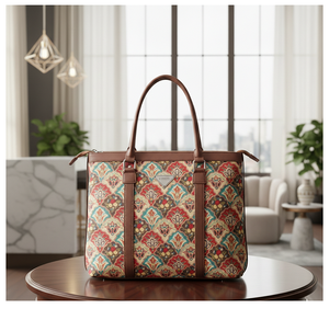 Bolsos de Hombro de Moda para Mujer, Estilo Vintage, de Cuero PU, con Dos Correas, Portátiles, Impermeables, Venta al por Mayor, Hechos en India, con Cierre de Cremallera - Product Image 1