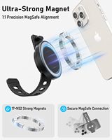 Accesorios para Teléfono, Soporte Magnético Doble para Teléfono, Compatible con Cintas de Correr, Peloton, Soporte para Teléfono con Correa de Estilo Deportivo