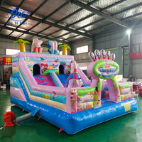 Château gonflable à thème cochon pour enfants, château gonflable extérieur, aire de jeux gonflable carrée, équipement d'amusement, fabricant