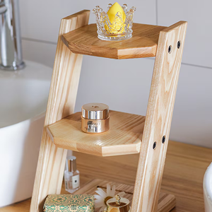 <span class=keywords><strong>Étagère</strong></span> de présentation en bois avec <span class=keywords><strong>étagère</strong></span> inclinée pour l'organisation du bureau à domicile, porte-revues et rangement de matériel de lecture - Product Image 4