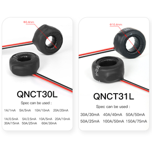Nhỏ AC hiện tại biến áp CT 5A 2.5mA 10A 10mA 20A 20mA 30A 15mA 50A 25mA 100A 50mA 1 2000:1 1000:1 Mini hiện tại biến áp - Product Image 6
