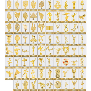 Trofeo e Parti di Trofeo in Plastica Dorata di Alta Qualità a Forma di Leone <span class=keywords><strong>Imperatore</strong></span> Ashoka per Tornei GZ55 - Product Image 6