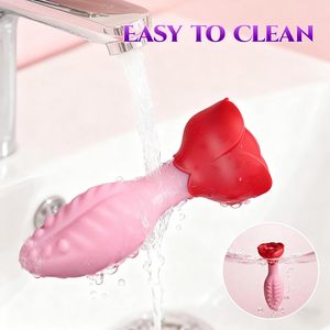 TTFOREST 실리콘 진동 항문 플러그 9단 진동 회전 360도 원격 제어 로즈 베이스 방수 성인용 - Product Image 3