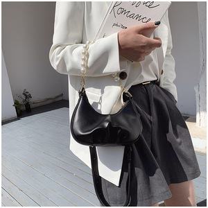 Designer Aisselles <span class=keywords><strong>Baguette</strong></span> <span class=keywords><strong>sac</strong></span> bandoulière Vintage perle bracelet en <span class=keywords><strong>cuir</strong></span> pu mini <span class=keywords><strong>sac</strong></span> à main femmes - Product Image 5