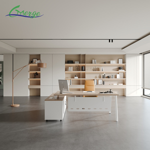 Escritorio Ejecutivo Moderno de Lujo en Forma de L de Hierro para Oficina de <span class=keywords><strong>Director</strong></span>/CEO - Uso <span class=keywords><strong>Comercial</strong></span> - Product Image 2