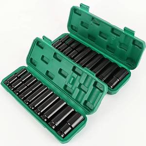 MeiKeLa 10pcs 10-24mm 1/2 Inch Drive Deep Heavy Metric <span class=keywords><strong>Garage</strong></span> Tool Air Impact Wrench Socket Tool Set For Wrench Adapter - Product Image 6