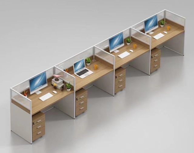 Cost Effective Office Workstation Partition Desk 4 Seater Workstation