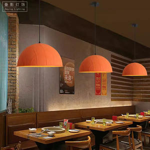 Lustre de <span class=keywords><strong>restaurant</strong></span> nordique en fer, suspension LED moderne et minimaliste, feutre insonorisant, éclairage pour café, chevet, bar, chambre à coucher - Product Image 2