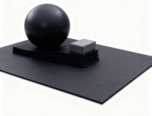 <span class=keywords><strong>Tappetino</strong></span> in gomma Fitness speciale per palestra 15mm puro nero classico 1*1m isolamento acustico ad assorbimento degli urti - Product Image 4