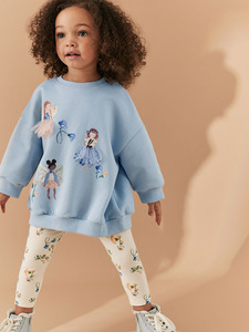 Set Felpa Autunnale a Maniche Lunghe con <span class=keywords><strong>Leggings</strong></span>, Nuovo Stile di Felpa Autunnale per Bambini, <span class=keywords><strong>Leggings</strong></span> Trendy per Ragazze - Product Image 2