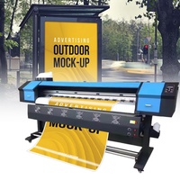 Máquina Automática para Impresión de Banners Flexibles y Adhesivos para Autos, Plotter de 1.6m/1.8m/3.2m con Cabezal I3200/xp600, Impresora de Inyección de Tinta Eco Solvente para Exteriores