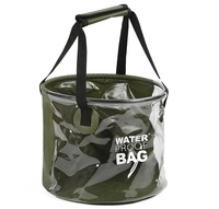 Camping pique-nique pliant Portable seau de pêche 500D bâche PVC Protection de l'environnement peut personnaliser la couleur et le Logo
