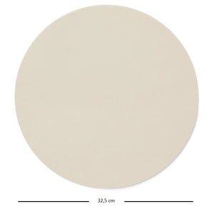 Piedra Refractaria Redonda para Pizza de 32.5 cm, Bandeja de Cerámica Beige con Soporte para Horno - Product Image 2