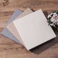 Álbum de Fotos DIY de Tela Autoadhesivo de Alta Calidad de 27*28cm, 3 Colores, con 20 Páginas de Doble Cara y Cubierta de Lino