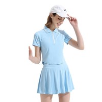 Ensemble de sport personnalisé OEM pour femmes - Tenue de tennis et de badminton en nylon polyamide à séchage rapide, ensemble 2 pièces pour le golf, la gym et la course à pied