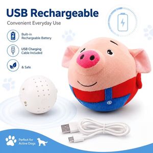 Jouet en peluche pour animaux de compagnie, jouet à mâcher interactif, balle qui couine, jouet pour chien et chat pour jouer à l'intérieur et à l'extérieur - Product Image 3