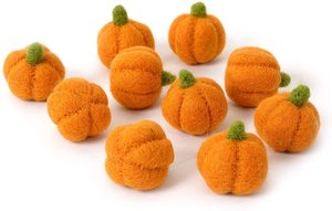 Autunno decor autunno halloween feltro puntelli giallo arancione 100% Nuova Zelanda naturale a mano di <span class=keywords><strong>lana</strong></span> in feltro di zucca - Product Image 2