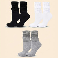 Chaussettes Hehe Printemps-Automne pour Filles, Style Collants Mi-Cuisses, Noir, Blanc, Gris, Couleur Unie, Tendance, Polyvalentes, Usage Quotidien, Exportation