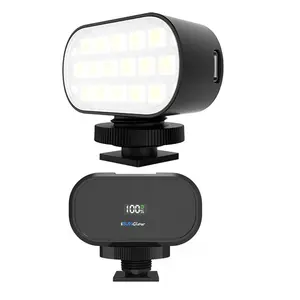 DSLR máy ảnh kỹ thuật số nhiếp ảnh LED Video ánh sáng flash điền vào đèn hình bầu dục hình RGB vòng ánh sáng với phổ 1/4 "Mount vlog lam