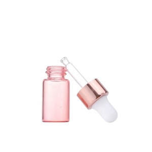 ขวดแก้วขนาดเล็กแบบกำหนดเองพิมพ์ลายได้ ขนาด 1 มล. 2 มล. 3 มล. 5 มล. พร้อมหลอดหยดและห่วงทอง สำหรับบรรจุภัณฑ์เครื่องสำอาง - Product Image 1