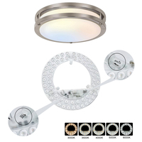 Kit de rétrofit magnétique 5CCT 12W 18W 24W réglable, panneau LED CE ERP ETL FCC RoHS pour remplacement de ventilateur lumineux