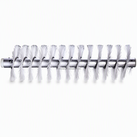 Brosse de nettoyage industrielle rotative automatisée avec nylon haute densité pour le nettoyage et le décapage des surfaces très usées