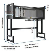 Rak Pengering Piring Dapur Logam Mewah Ringan Persegi Panjang Anti Debu Penyimpanan Mangkuk Piring Organizer Lemari Rumah Tangga Produsen