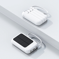 Banque d'alimentation portable à charge rapide, prix de vente directe d'usine, 6000 mAh, 10000 mAh, mini banque d'alimentation solaire pour l'extérieur