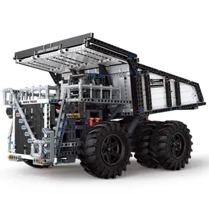 Mould King 13170 Technic 29699 Liebher Terex T284 Mining Excavator Dump Truck Car Building Blocks Bricks Toys