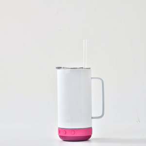 Vaso térmico de sublimación con altavoz inalámbrico de 14 oz de acero inoxidable con asa, desde almacén de EE. UU. - Product Image 3