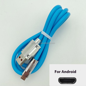 Cáp silicon <span class=keywords><strong>USB</strong></span>-A tốc độ cao 1m để sạc nhanh điện thoại và truyền dữ liệu - Product Image 6