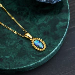 Collares de Joyería Fina Chapados en Oro PVD de 18K, Resistentes a la Decoloración, Collares con Colgante de Acero Inoxidable a la Moda para Mujer/Hombre - Product Image 4