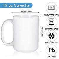 Mug en céramique bicolore, mug à sublimation, vente en gros, mug de 15 oz, mug à sublimation personnalisé, sur mesure pour la revente de souvenirs