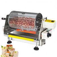 Machine à rôtir les cacahuètes électrique, rôtissoire rotative pour rôtir les cacahuètes, les noix de cajou, les amandes, les pistaches