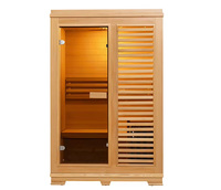 Sauna traditionnel en bois pour 2 personnes, sauna humide pour le corps, sauna intérieur pour la maison