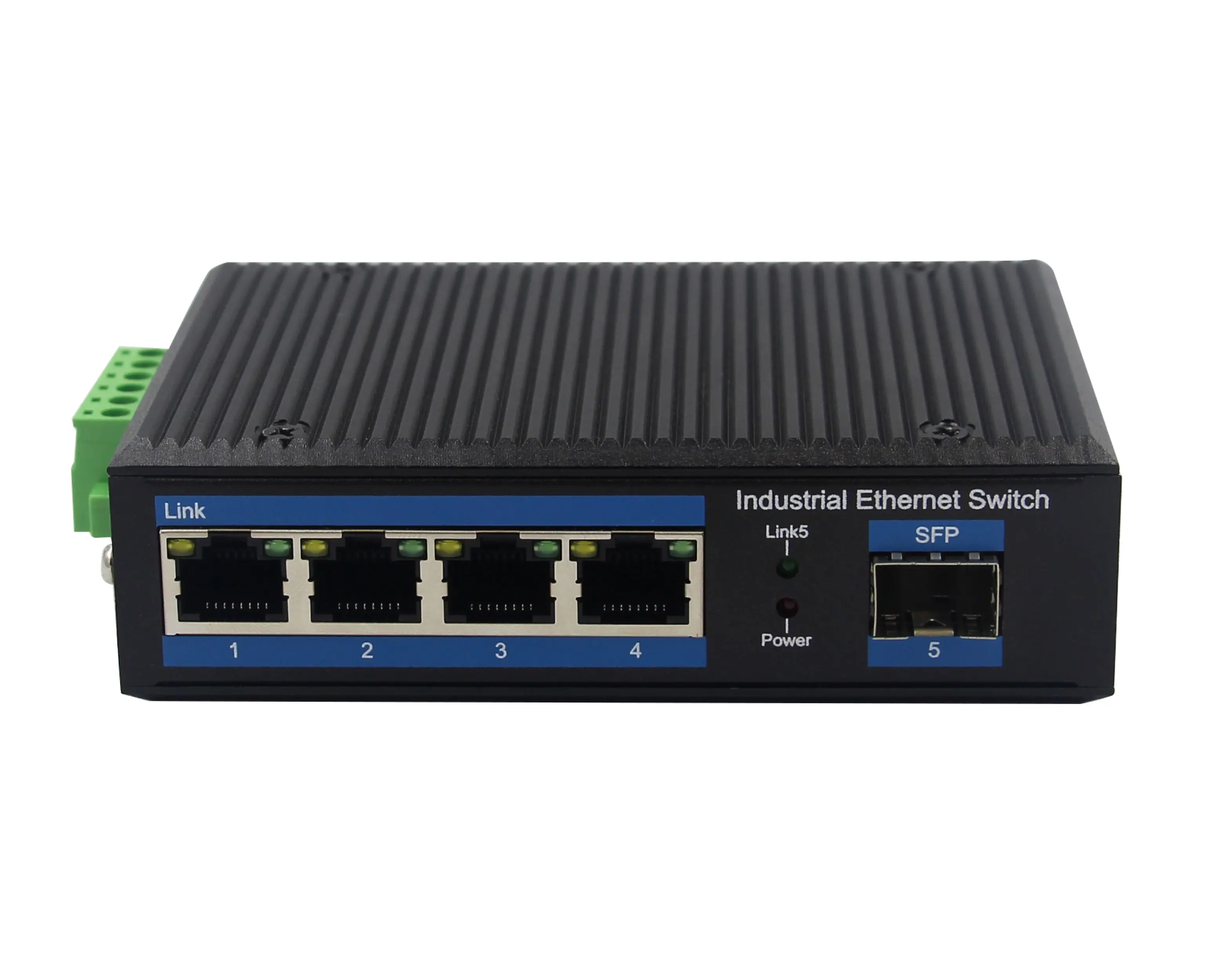 Fast Ethernet Switch 5 ports 10/100M Media converter Industrial din rail switch
