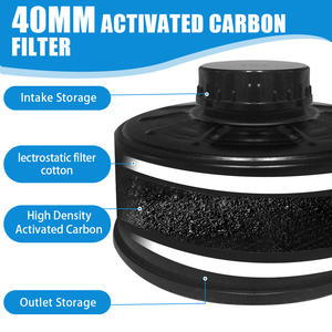 Masker <span class=keywords><strong>Respirator</strong></span> Full Face 3-Lapis Filter Ganda Bahan TPE Karbon Aktif Bersertifikat CE CF6800A Pasokan Langsung Pabrik - Product Image 4