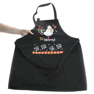 Nhà Máy Trực Tiếp OEM Barista Smock Tạp Dề Nhà Bếp Bông Màu Đen Nấu Ăn Tạp Dề Bông Biểu Tượng Tùy Chỉnh Đồng Bằng Đầu Bếp Tạp Dề Với Y6our Logo - Product Image 2