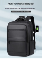 Sac à dos de voyage d'affaires en nylon grande capacité, étanche, pour ordinateur portable, avec logo personnalisé, unisexe, cadeau de Noël, stock usine UE, offre spéciale