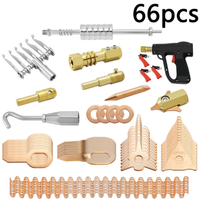 Kit de réparation de carrosserie automobile avec marteau de débosselage 66/81/86 pièces, accessoire d'outil de débosselage par soudage ponctuel