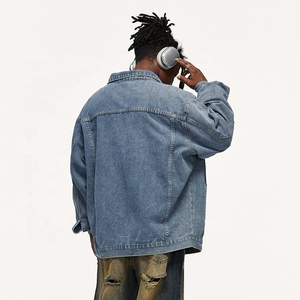 INFLATION OEM Vente en gros Veste jean en coton de haute qualité pour hommes Veste denim pour hommes avec impression personnalisée - Product Image 4