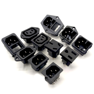 Módulo de entrada de energía IEC C13 C14 con/sin portafusibles, interruptor basculante, tomas de corriente eléctricas de CA para los mercados estadounidense y europeo - Product Image 5