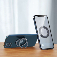360 °   Support magnétique rotatif pour téléphone, béquille pliable, support de doigt pour iPhone Samsung, accessoires pour téléphone