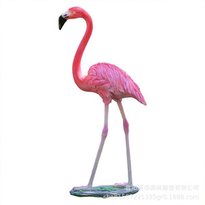 Escultura de Flamenco de Resina, Adorno de Jardín para Exteriores, Figura Decorativa de Pájaro, Decoración para Patio y Piscina - Product Image 5